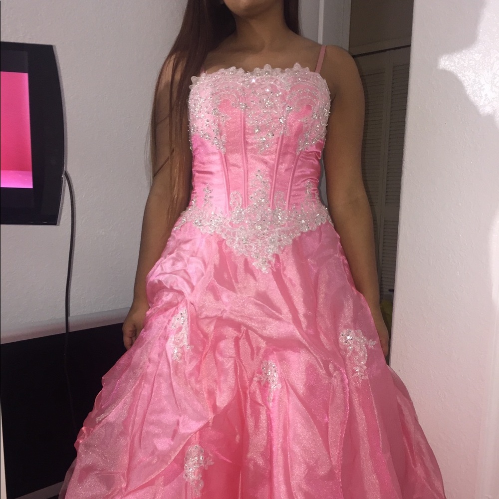 Pink quinceañera sweet 16 dress